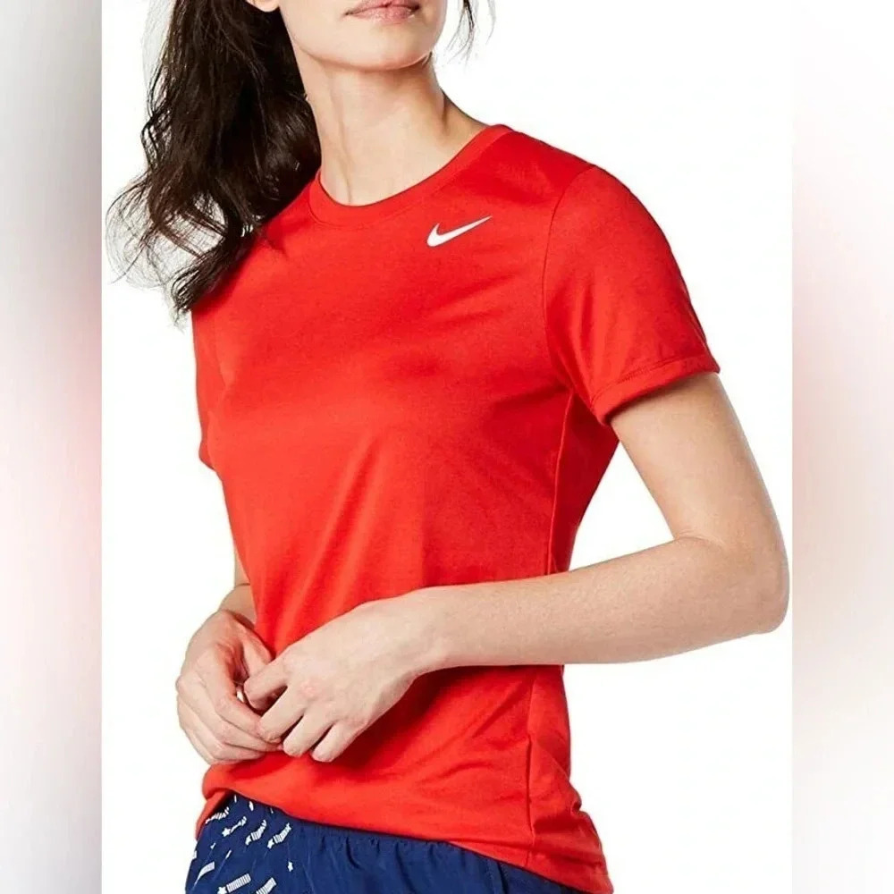 NIKE EUC WOMENS T-SHIRT TOP TEE SHIRT WORKOUT ACTIVEWEAR SUMMER CASUAL SIZE L